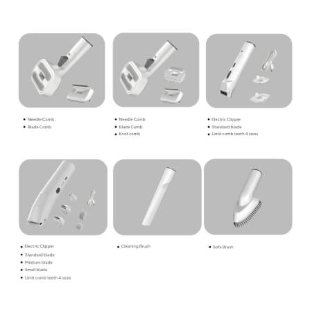 เครื่องตัดขนสัตว์เลี้ยง MC MISTER CLEAN PET PRO พร้อมถังเก็บขน 2 ลิตร มีหัวเปลี่ยนสำหรับทุกความต้องการ_6